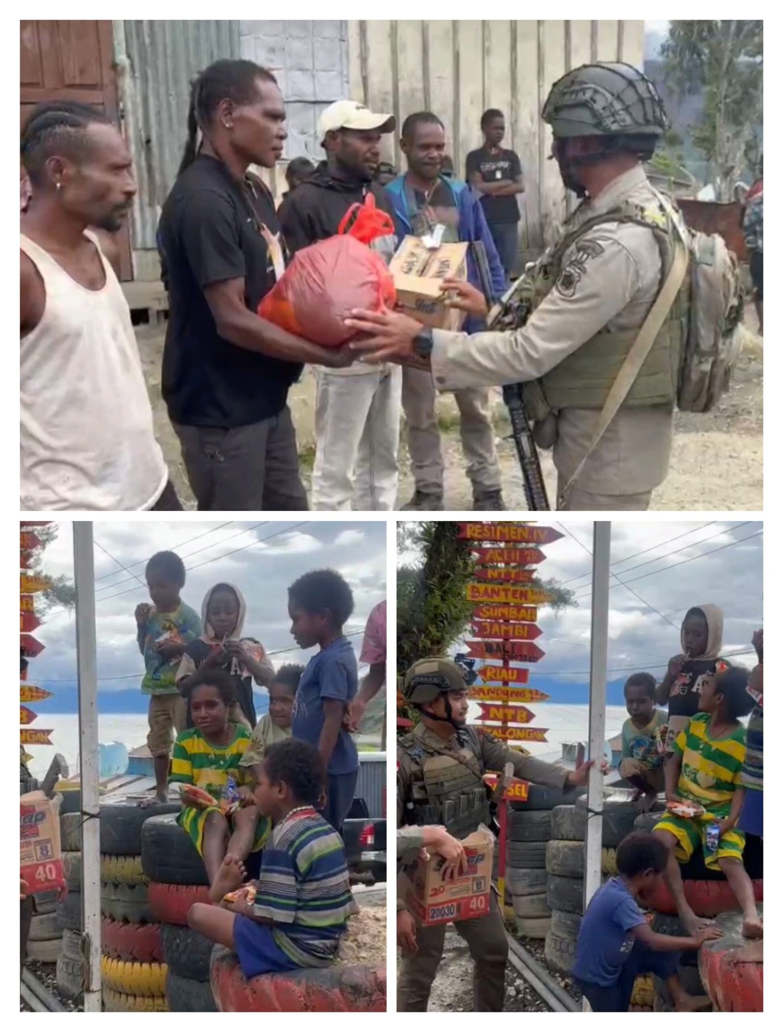 Satgas Ops Damai Cartenz Tebar Kepedulian dan Kebahagiaan di Paniai dan Intan Jaya