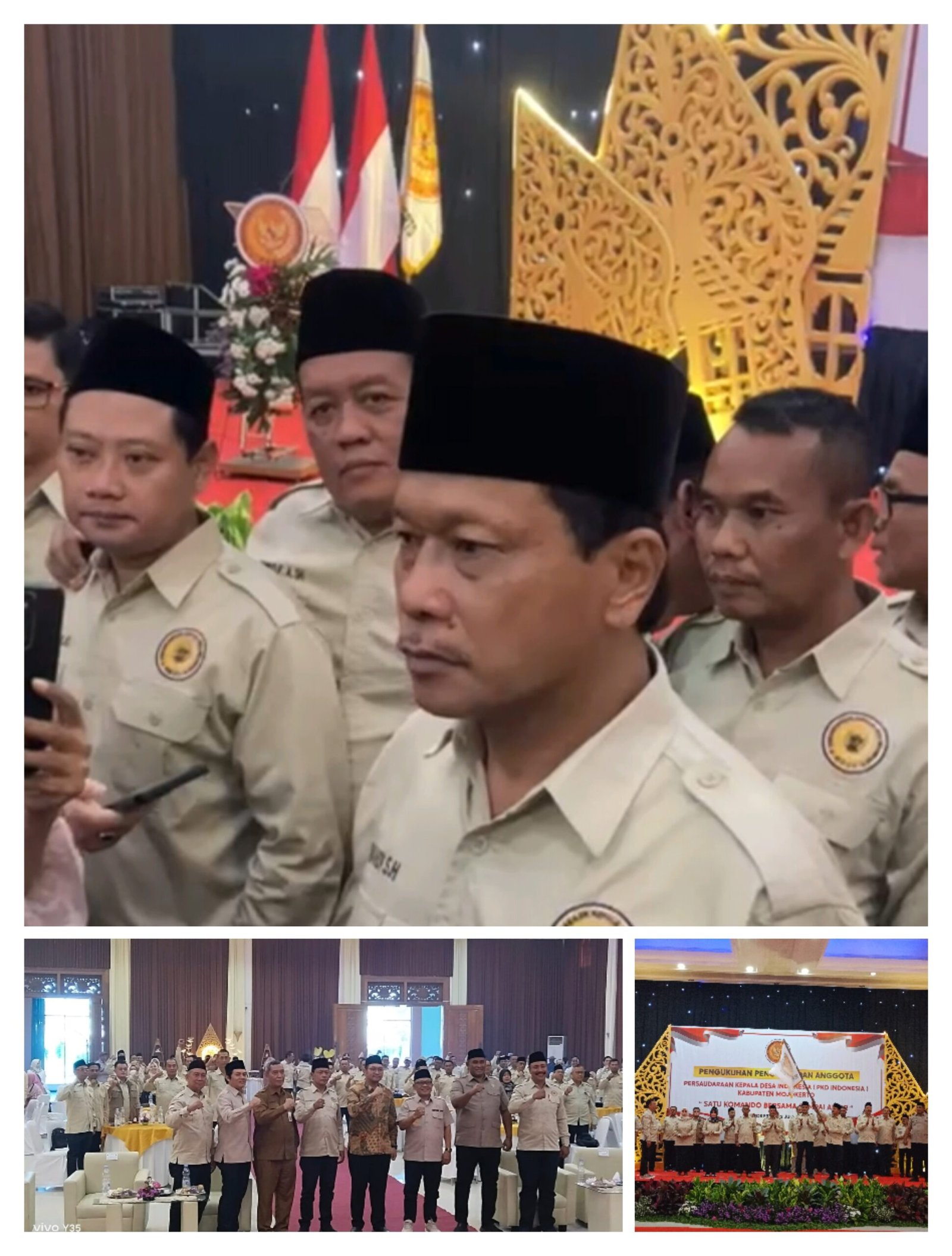 Pengurus Persaudaraan Kepala Desa Indonesia (PKDI) DPC Kabupaten Mojokerto Resmi Dikukuhkan