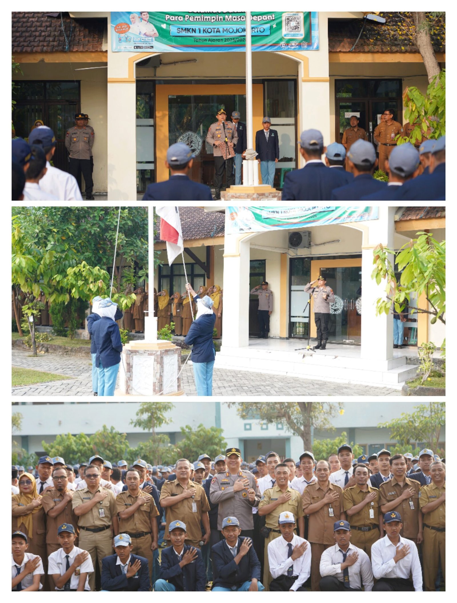Kapolres Mojokerto Kota Hadir Menginspirasi Siswa SMKN 1 Kota Mojokerto