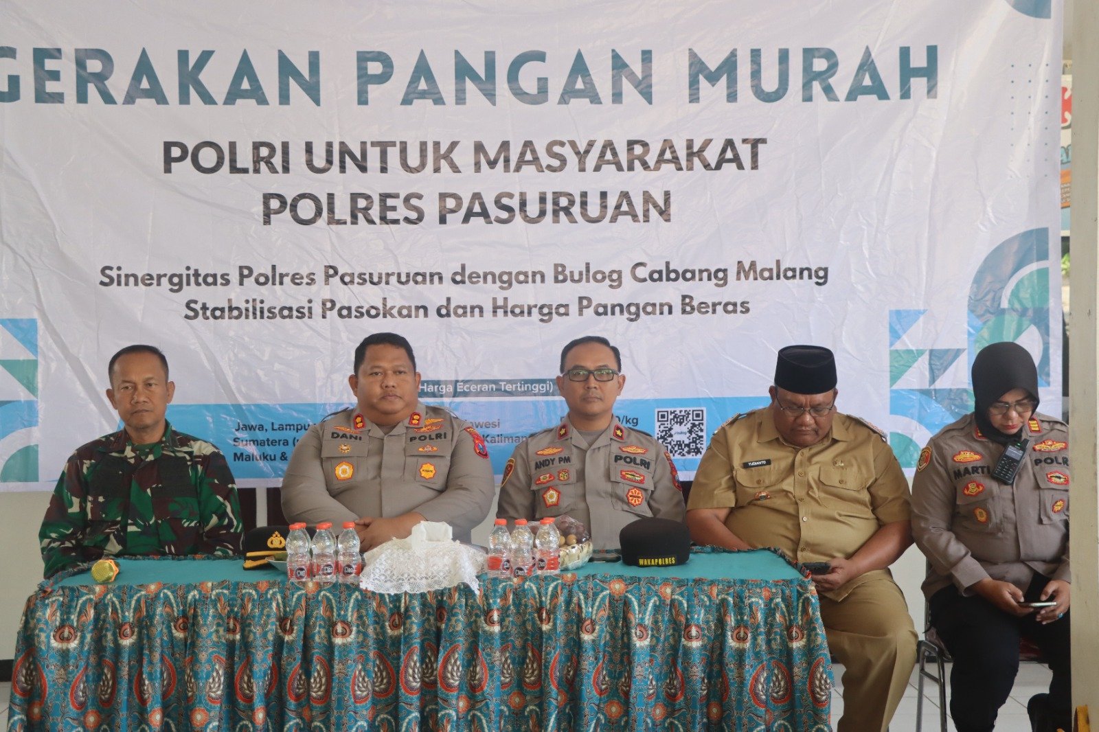 Polres Pasuruan Komitmen Gelar Gerakan Pangan Murah, Siapkan 2 Ton Beras untuk Warga 