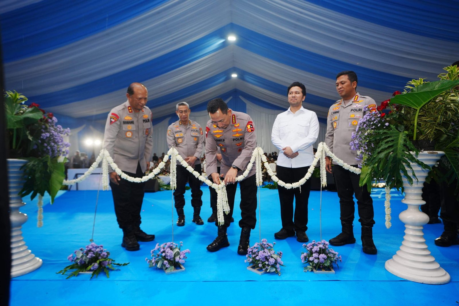Hadiri Groundbreaking di Sidoarjo, Kapolri Sebut Polri Sudah Miliki 458 SPPG