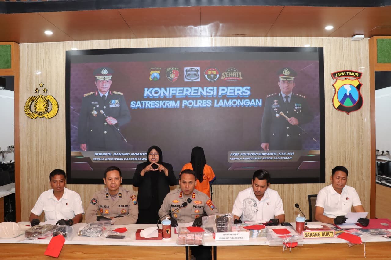 Polres Lamongan Ungkap Kasus Arisan Bodong Pelaku Diamankan Saat Hendak Kabur ke Malaysia
