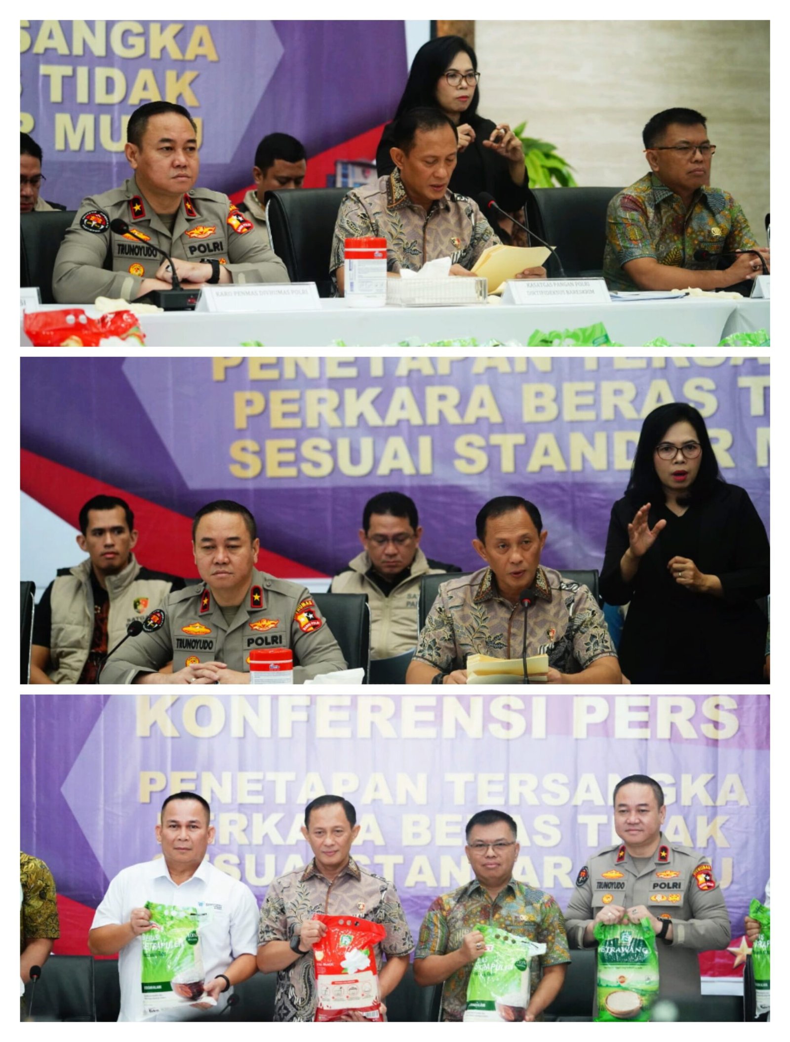 Polri Tetapkan Tiga Tersangka Kasus Beras Tak Sesuai Standar Mutu, Termasuk Direktur Utama PT FS