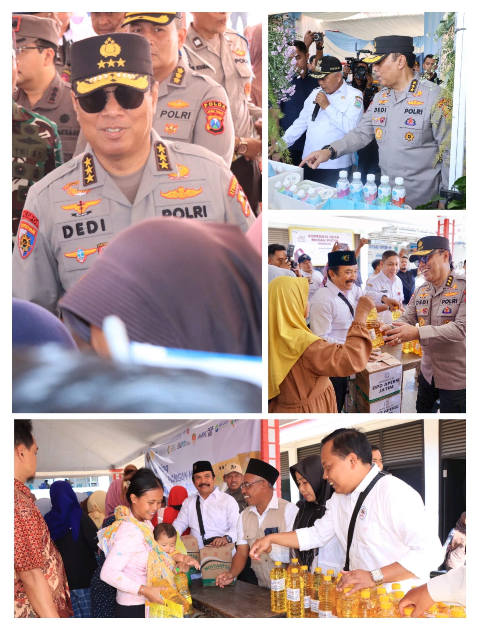 Bantu Tekan Inflasi, Polri Gelar Pasar Murah di Malang