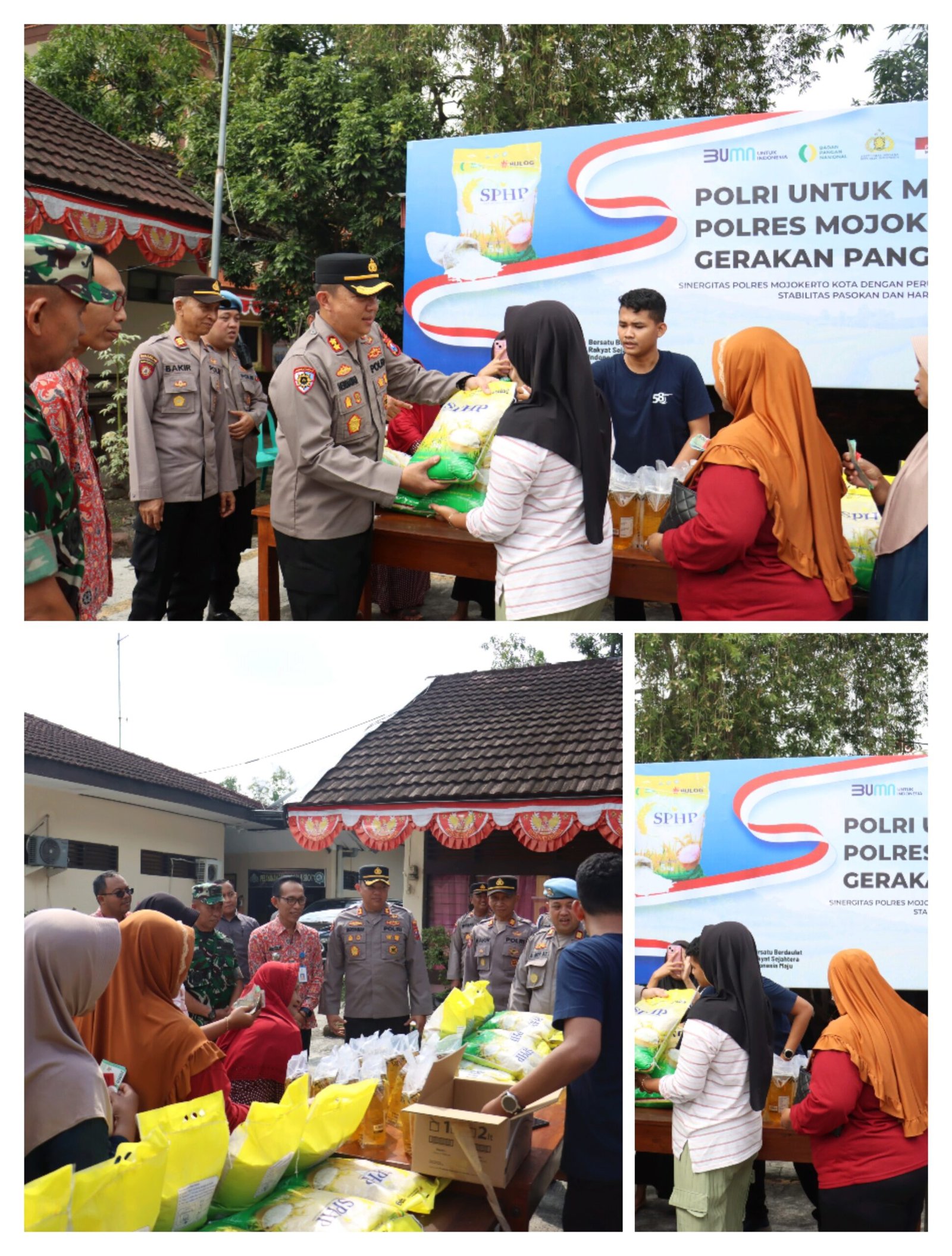 Dapat bahan pangan harga terjangkau, Kapolres Mojokerto kota dukung program Gerakan pangan Murah