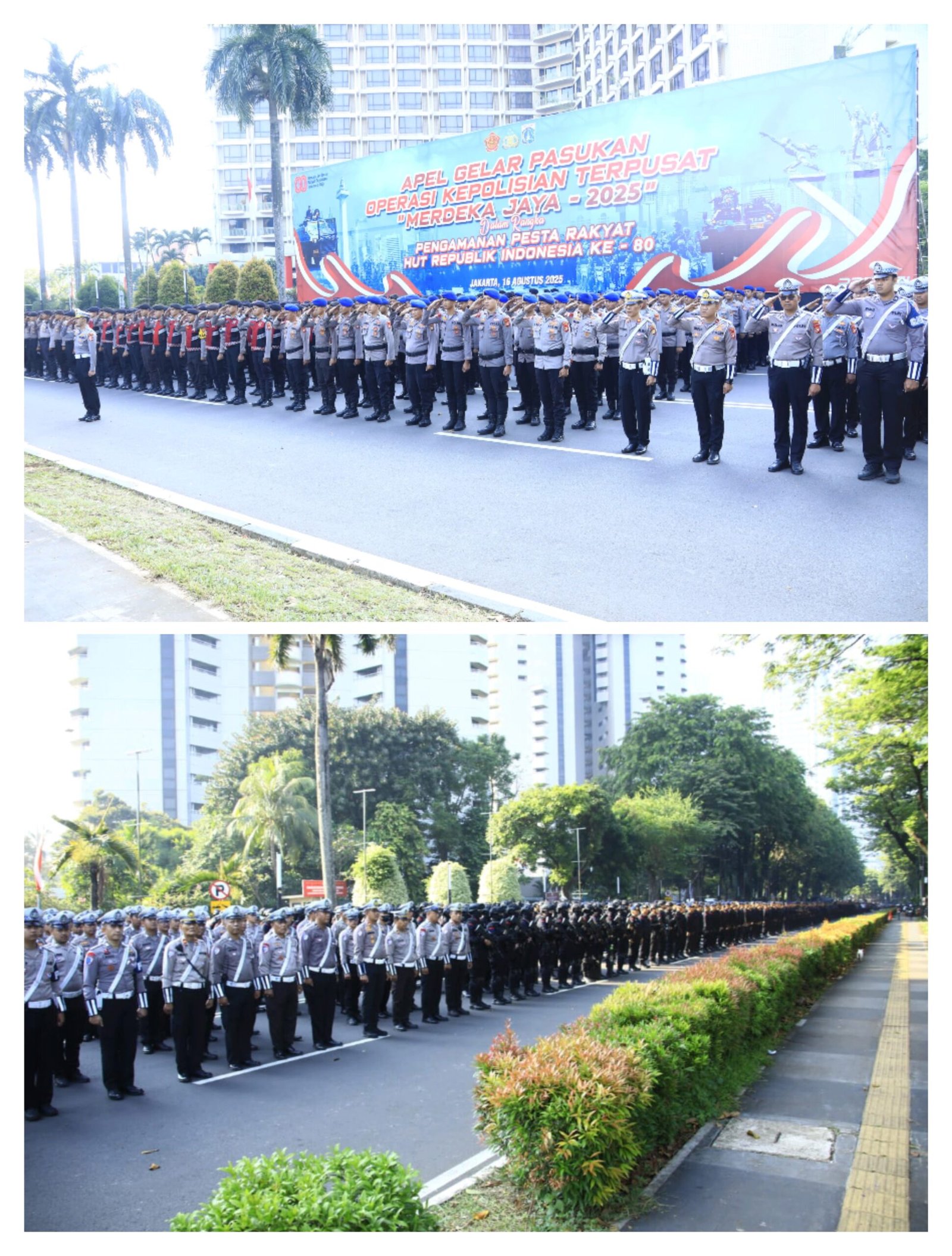 9.035 Personel dikerahkan untuk Amankan HUT ke-80 RI