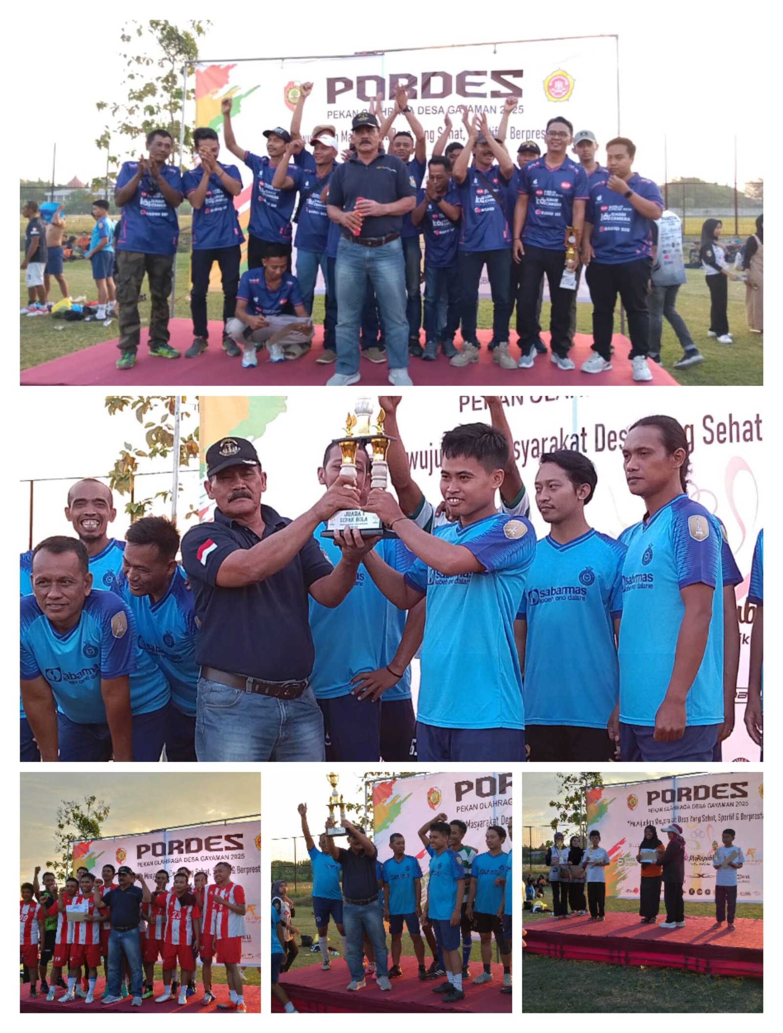 Penutupan PORDES Desa Gayaman 2025: Wujudkan Semangat Sportifitas,Kebersamaan dan Prestasi