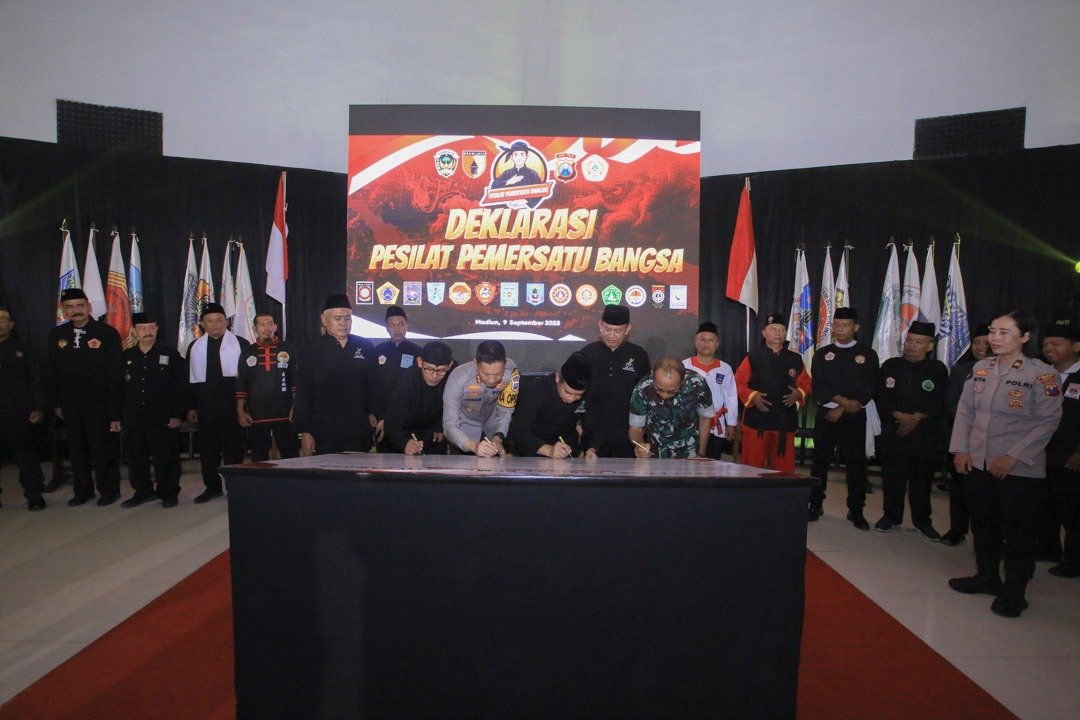 Kapolres Madiun Apresiasi Pesilat Gelar Deklarasi Pemersatu Bangsa