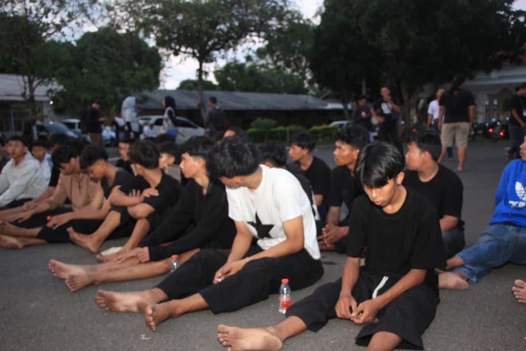 Polres Tuban Amankan dan Beri Pembinaan 38 Oknum Pesilat Konvoi di Jalan Raya