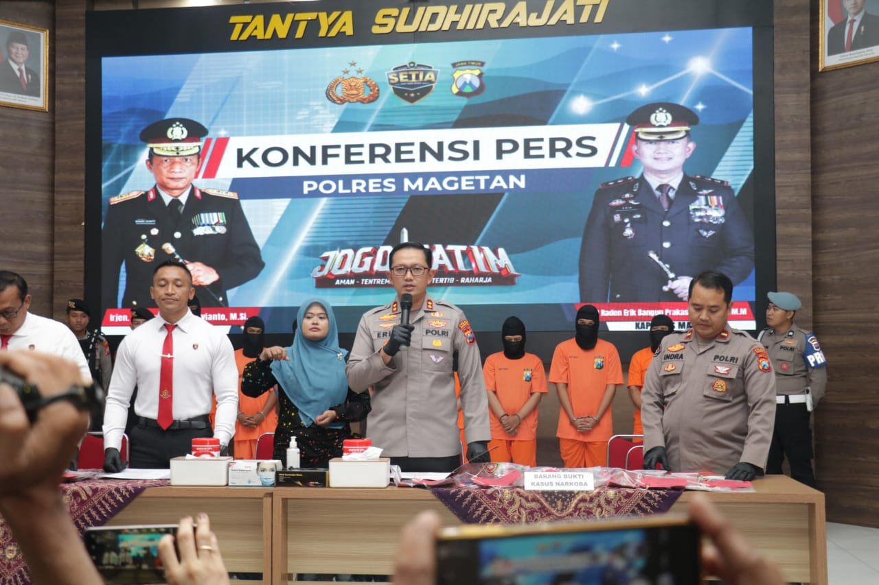 Selamatkan Generasi Muda, Polres Magetan Amankan 11 Tersangka Narkoba dalam Operasi Tumpas Semeru 2025