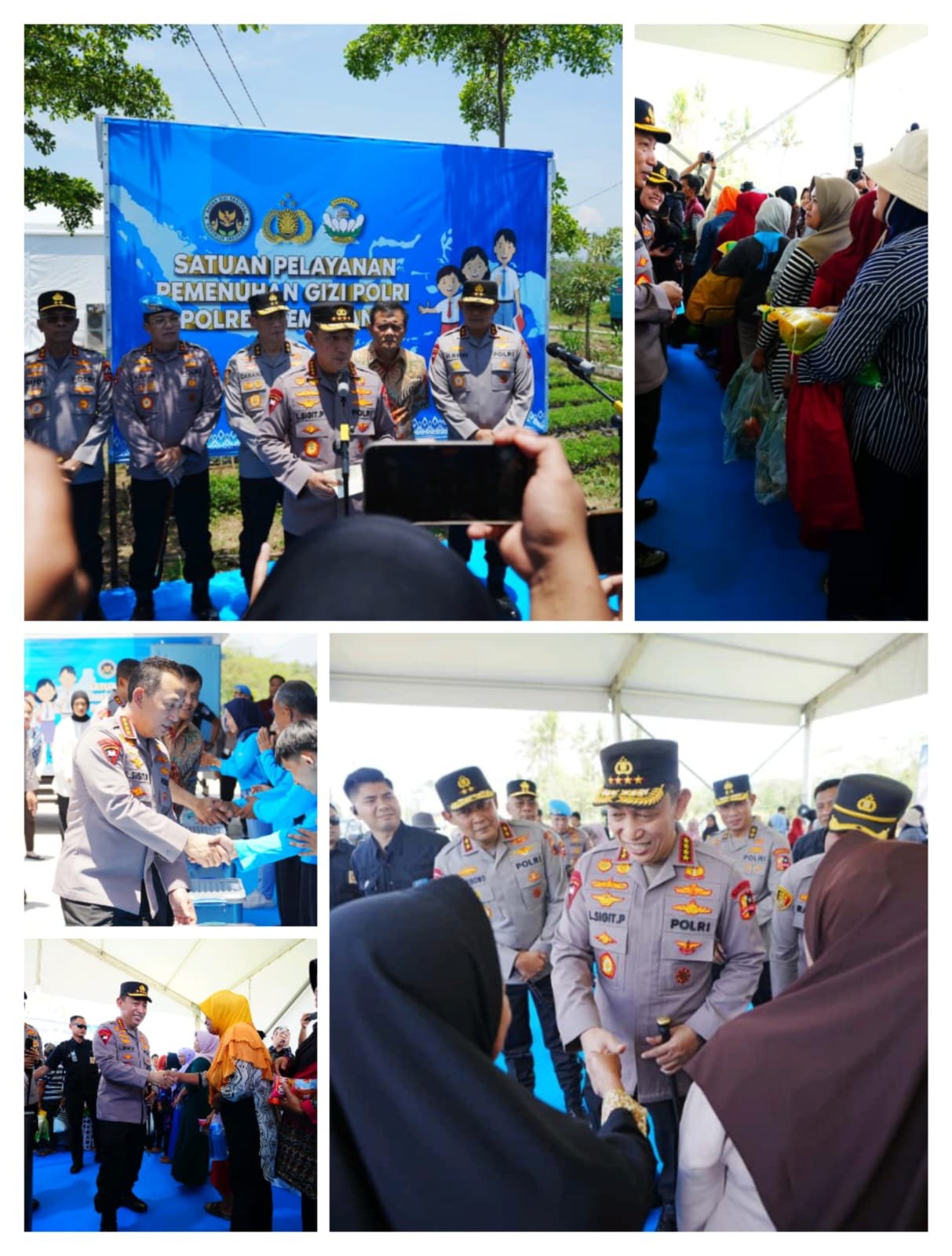 Kapolri Berikan Bansos dan Salurkan Bahan Pangan Murah di Semarang