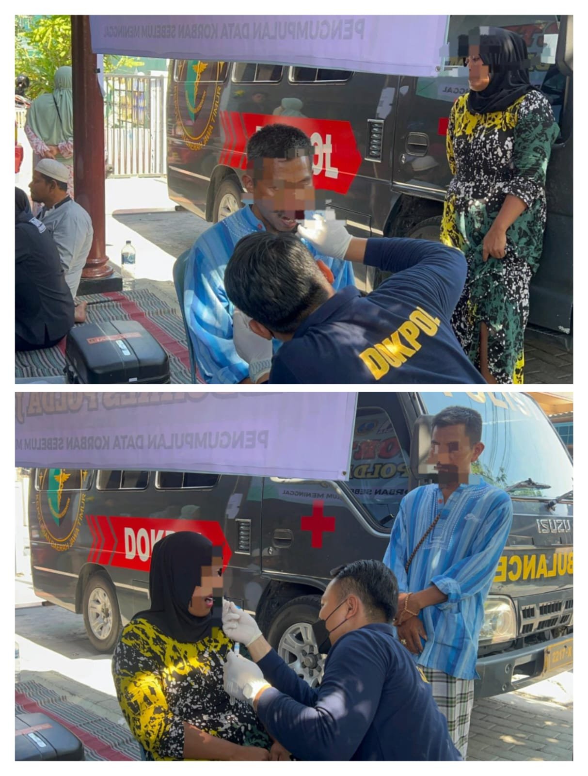 Dokkes Polda Jatim Lakukan Pengumpulan DNA Keluarga Korban di Ponpes Al Khoziny