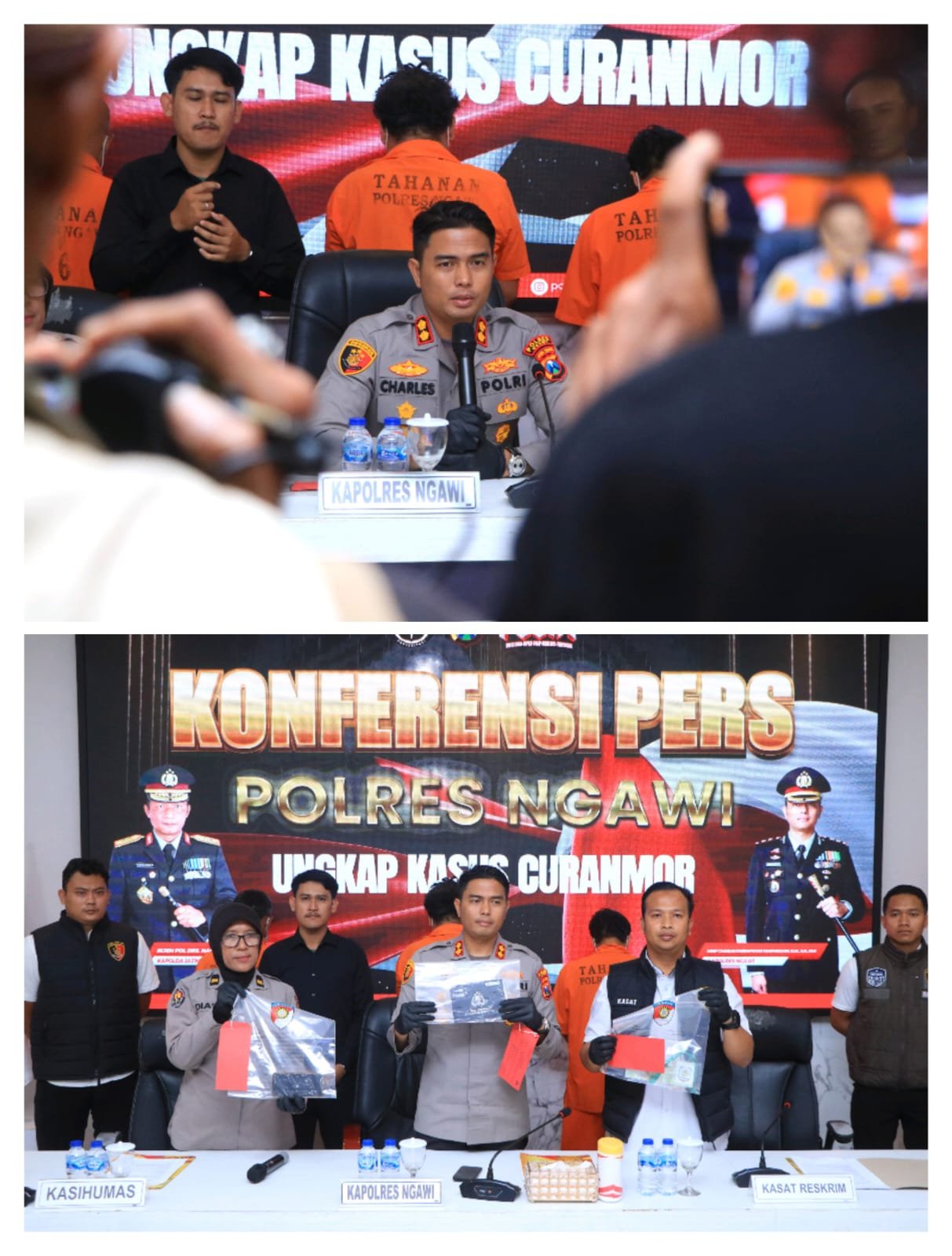 Kurang dari 24 Jam, Polres Ngawi Berhasil Ungkap Kasus Curanmor 17 TKP Lintas Provinsi