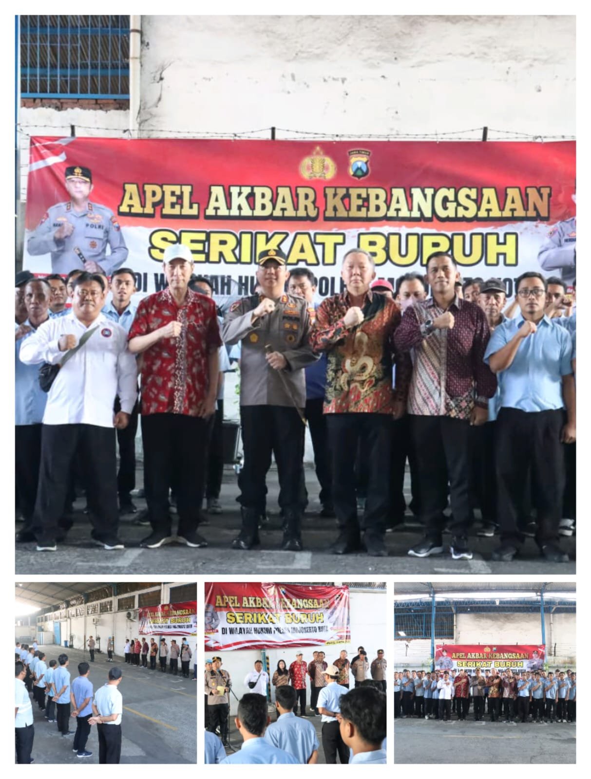 Apel Akbar Kebangsaan Buruh, Polres Mojokerto Kota Gandeng Serikat Pekerja