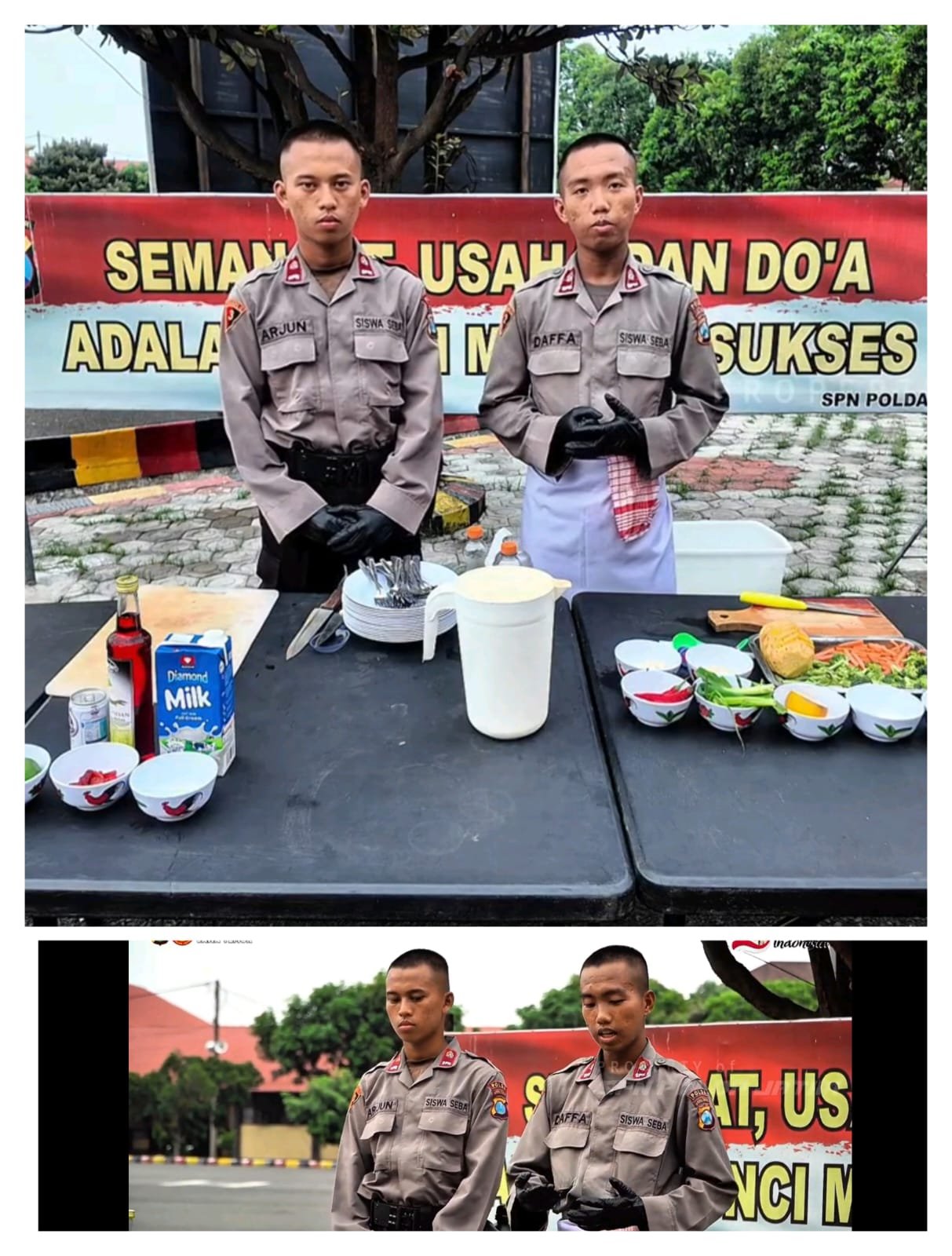 Siswa Bakomsus Tata Boga SPN Polda Jatim Unjuk Keahlian Kuliner, Ka SPN: Ini Bagian Dukungan Ketahanan Pangan