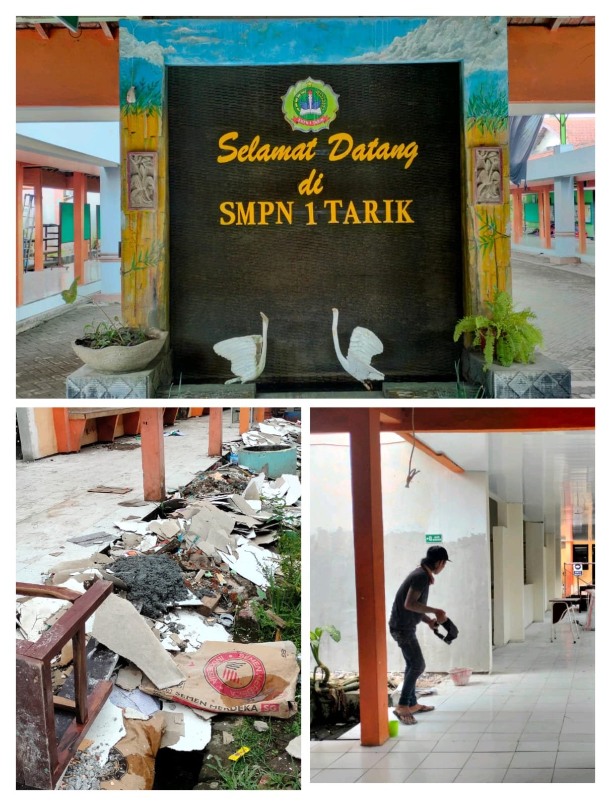 Revitalisasi SMPN 1 Tarik Bernilai Rp714 Juta Terkesan Tertutup, Komunikasi dengan Pihak Sekolah Sulit