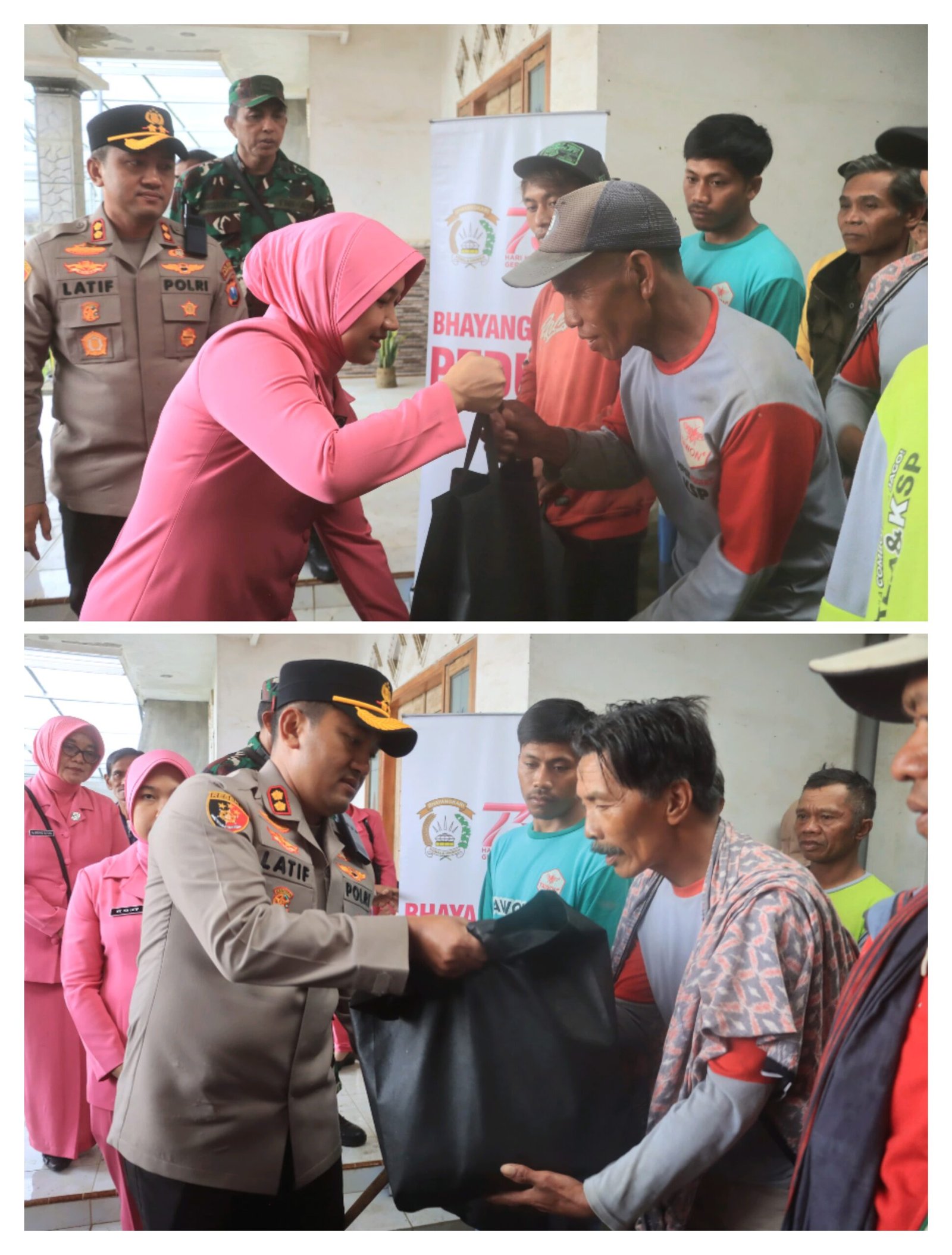 Polres Probolinggo Bantu Warga Terdampak Angin Puting Beliung