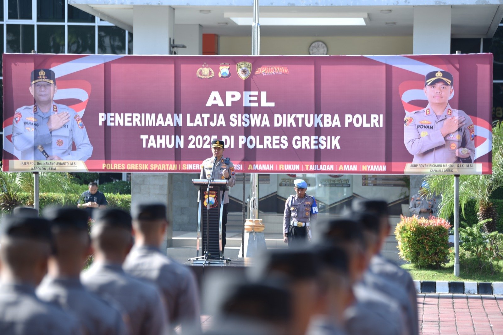 Latja Diktuk Bintara Polri 2025 di Polres Gresik 50 Siswa Siap Terjun Layani Masyarakat