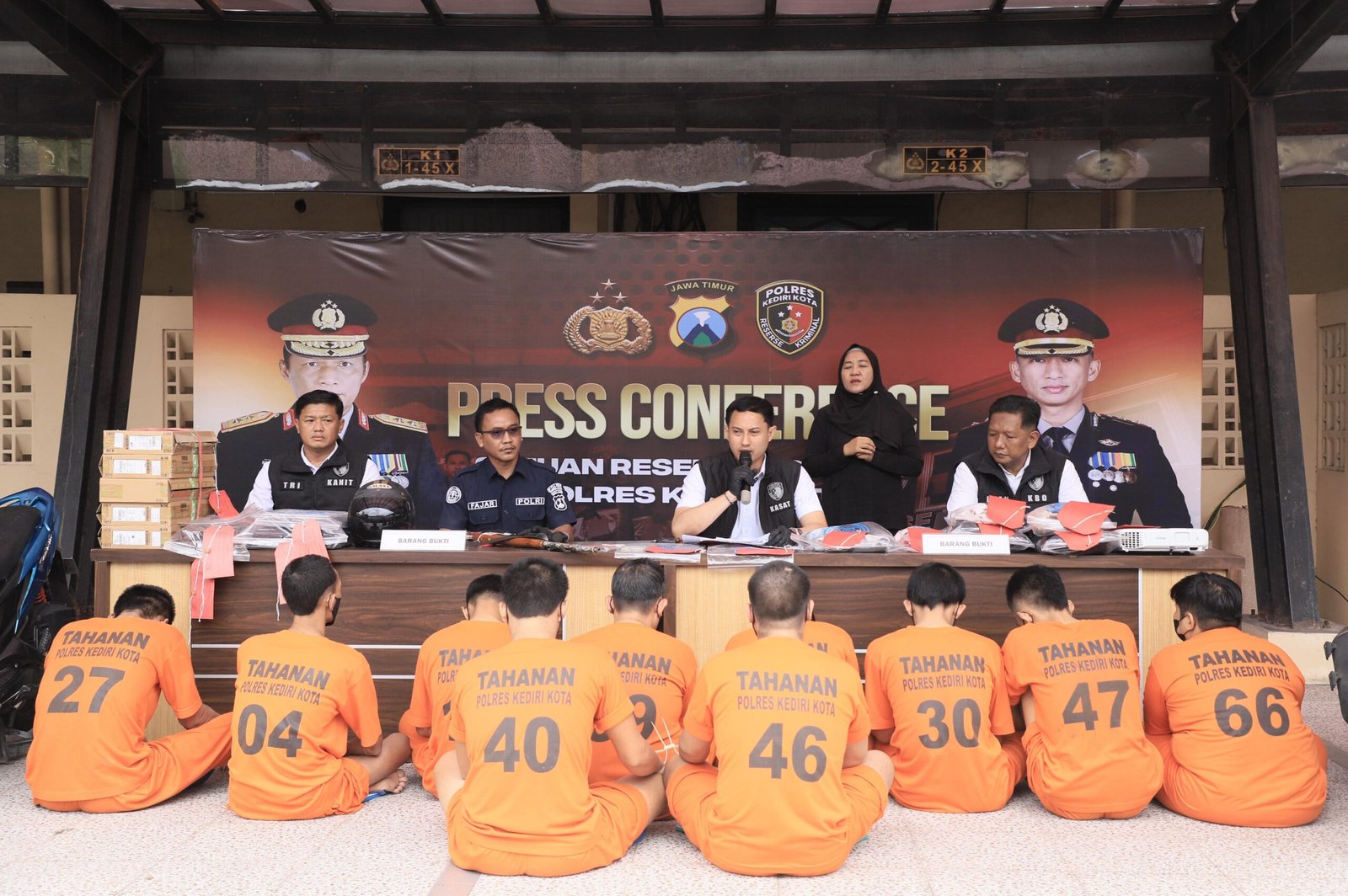 Polres Kediri Kota Ungkap 8 Kasus Selama Operasi Sikat Semeru 2025