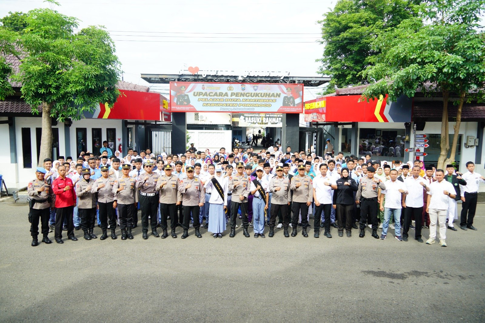 Kapolres Ponorogo Kukuhkan Pelajar Duta Kamtibmas