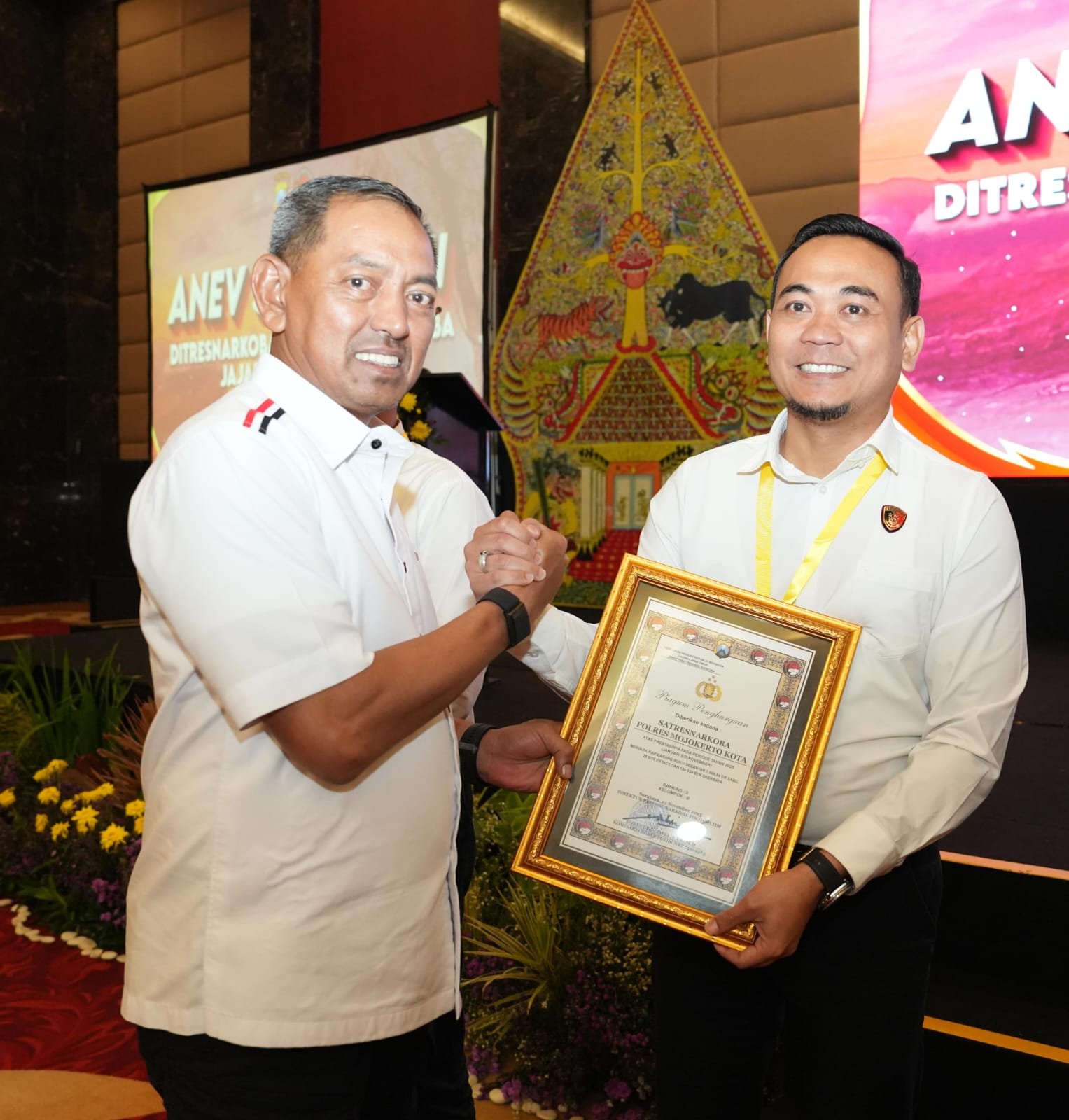 Satresnarkoba Polres Mojokerto Kota Juara ll terbanyak Ungkap Barang Bukti Kasus Narkoba