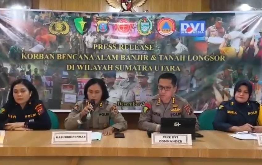 Tim DVI Polri Berhasil Identifikasi 290 Korban di Sumatera Utara, Operasi Dilanjutkan Hingga Akhir Masa Tanggap Darurat